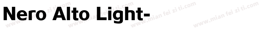 Nero Alto Light字体转换